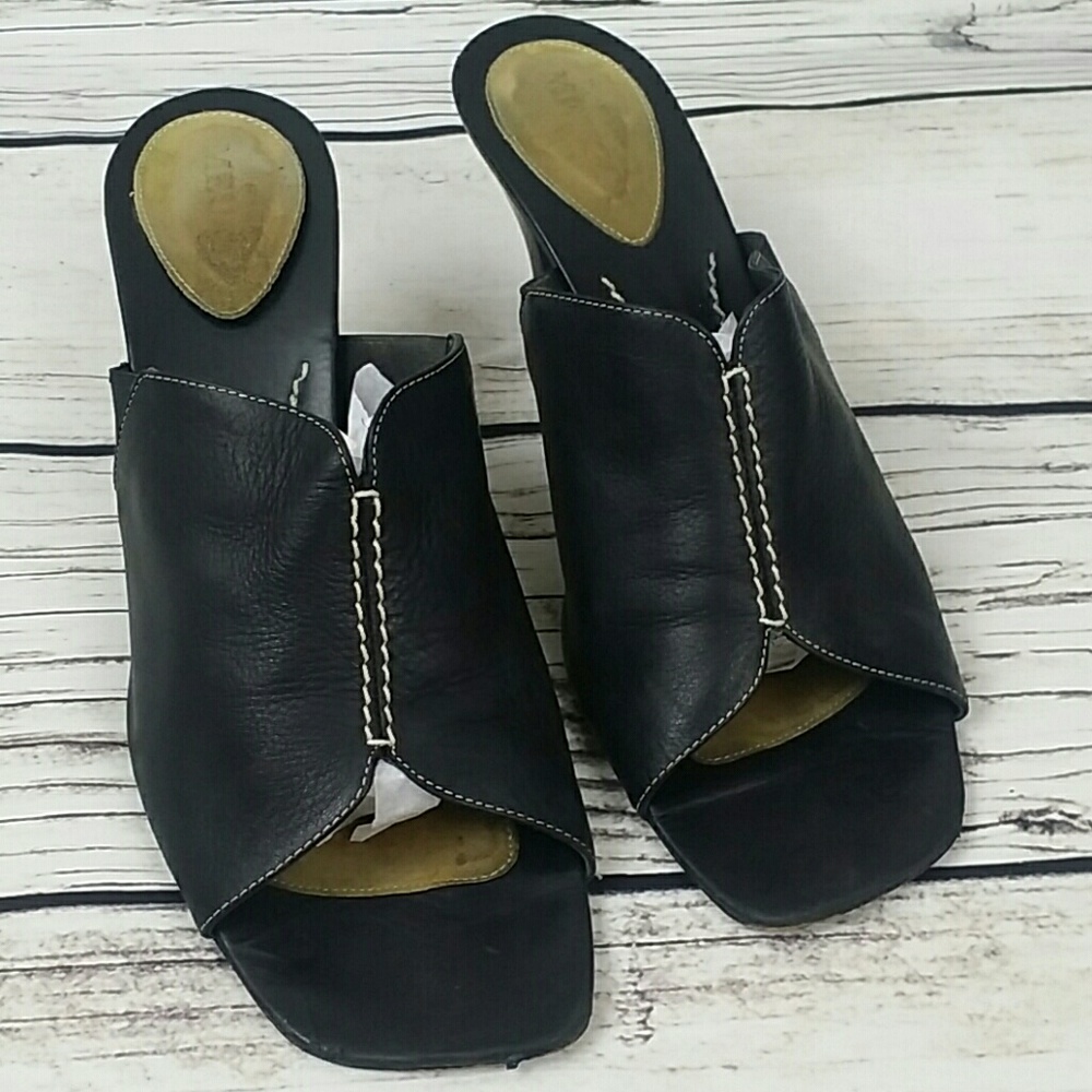 Meucci Leather Mules